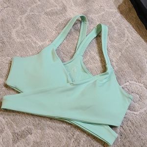 Criss cross sports bra